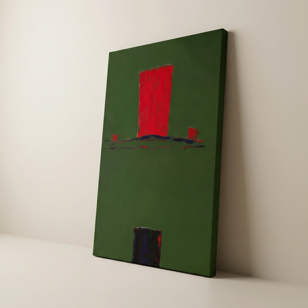 Green Territory, Red Ascent three quarter right view